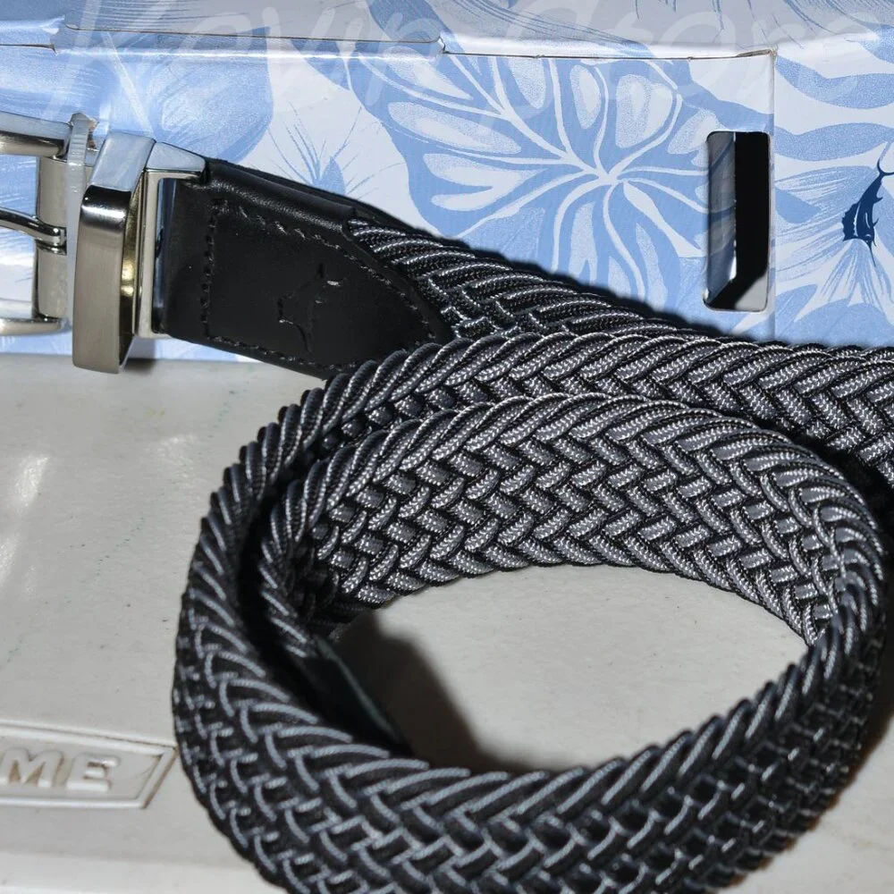 Tommy Bahama Men's Stretch Braided‎ Reversible Belt